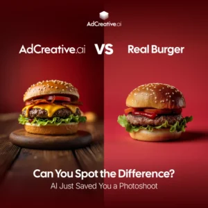 AdCreative.ai generated image vs Real Image