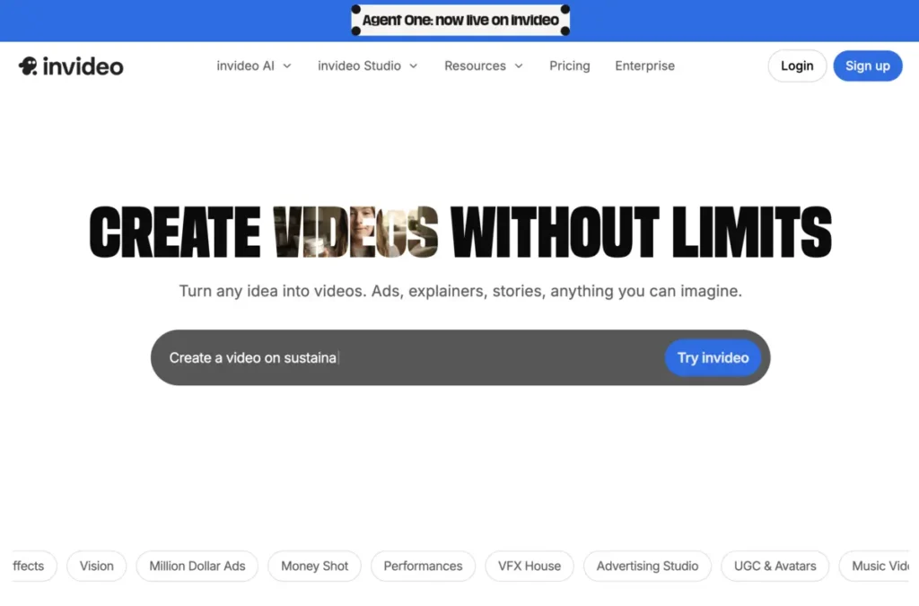 Invideo AI Hero