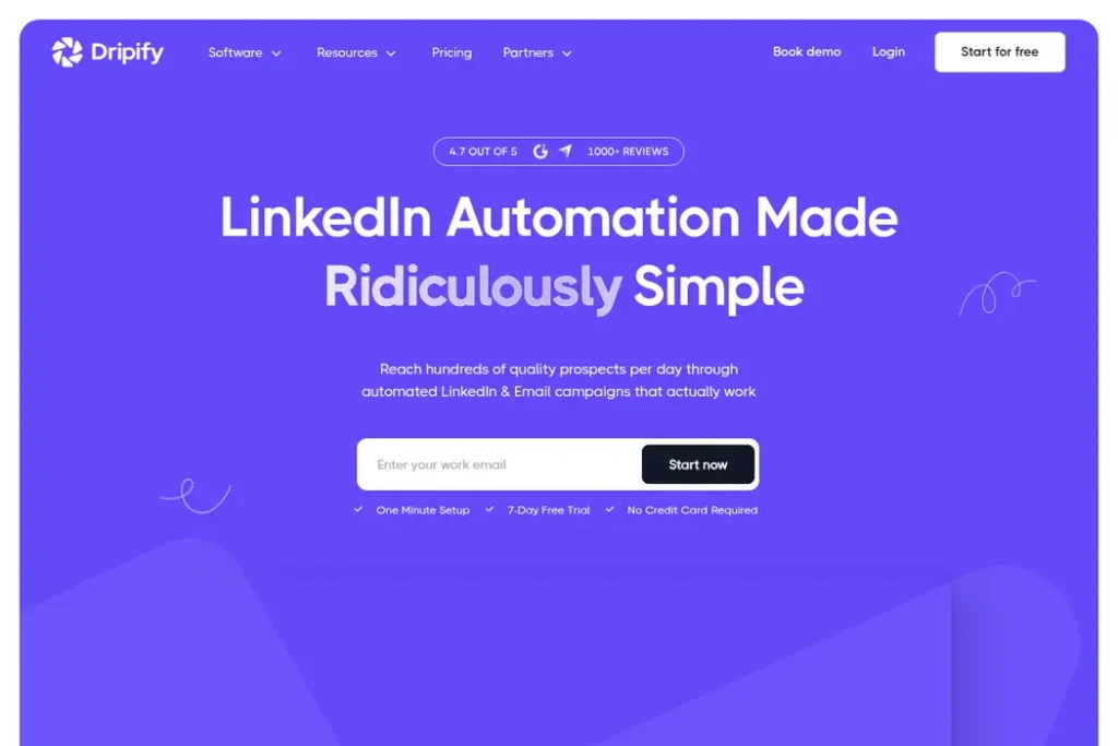 Dripify Landing Page