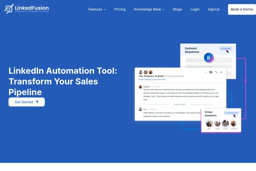 LinkedFusion Landing Page