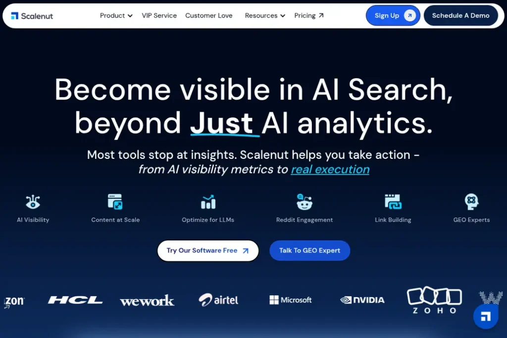 Scalenut Landing Page